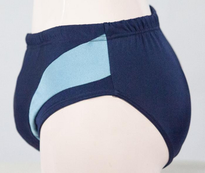 BOYS SCHOOL SWIMSUIT WITH INSETS - SKU: 140A