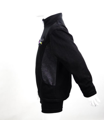 REGULAR TRACKSUIT JACKET WITH COLLAR AND ZIP WITH INSETS - SKU: 155