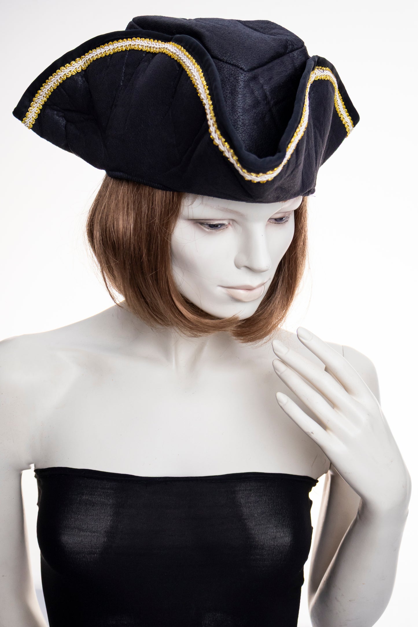 Soft Gold trim Pirate Hat