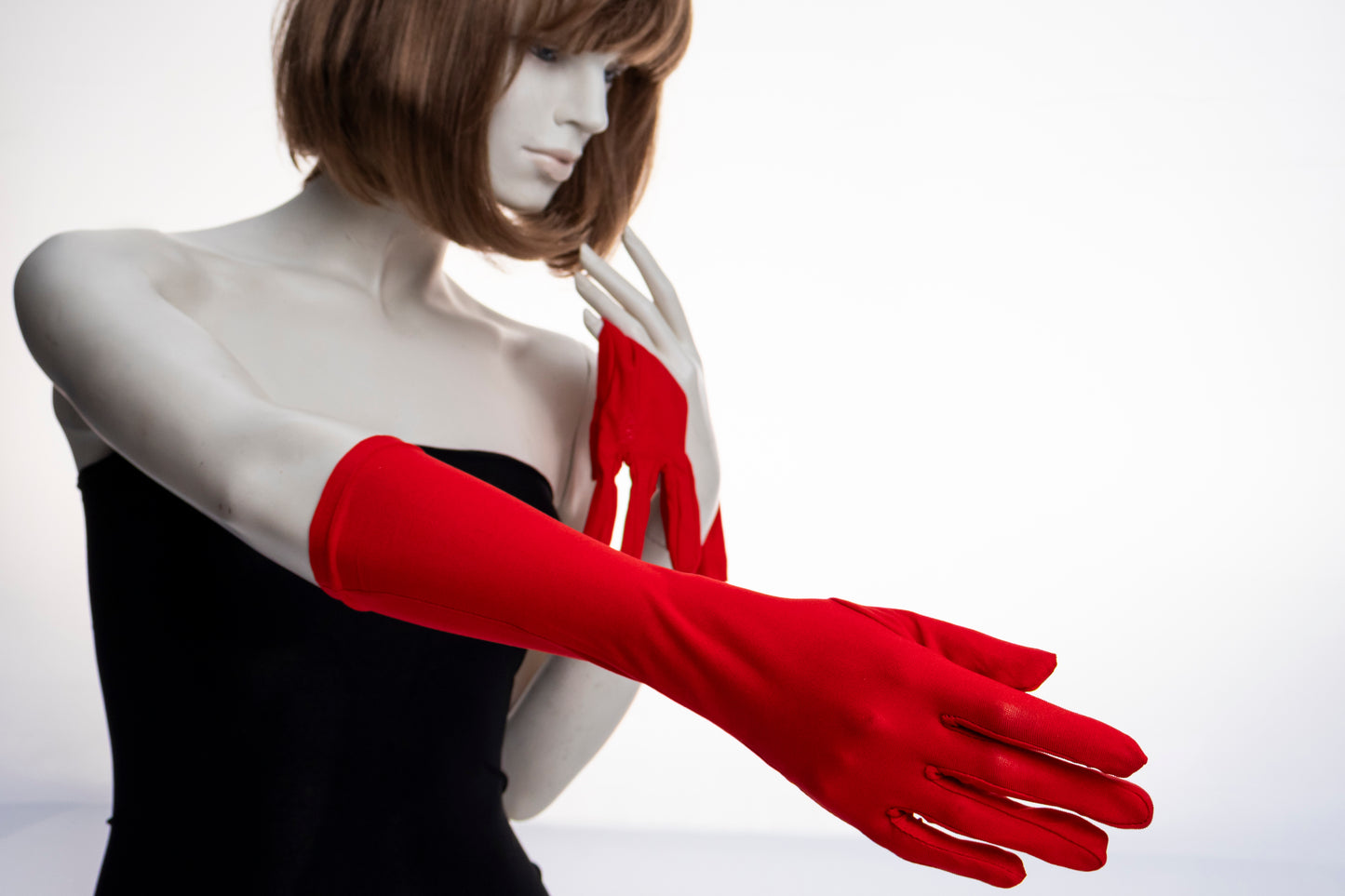 Long Sleeve Red Gloves