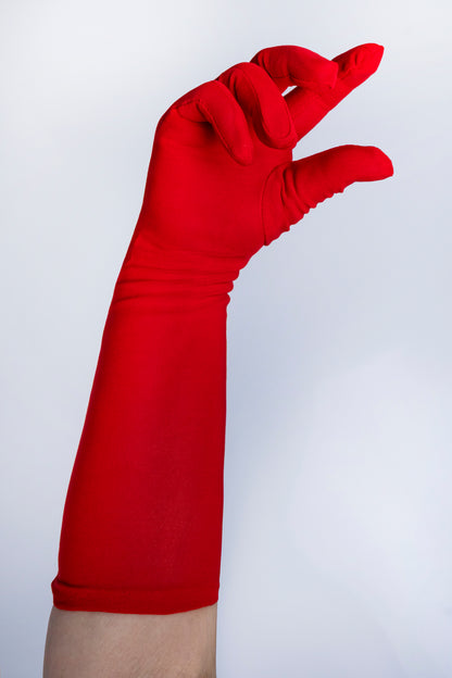 Long Sleeve Red Gloves