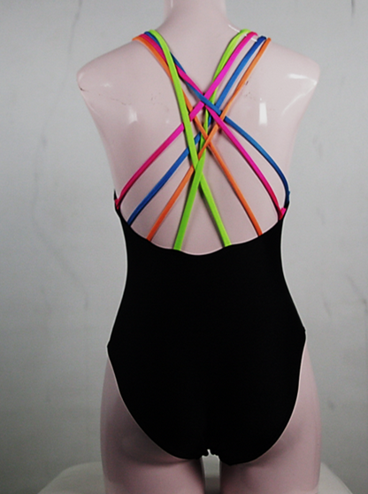 RAINBOW STRAPPY BACK LEOTARD - SKU: 250