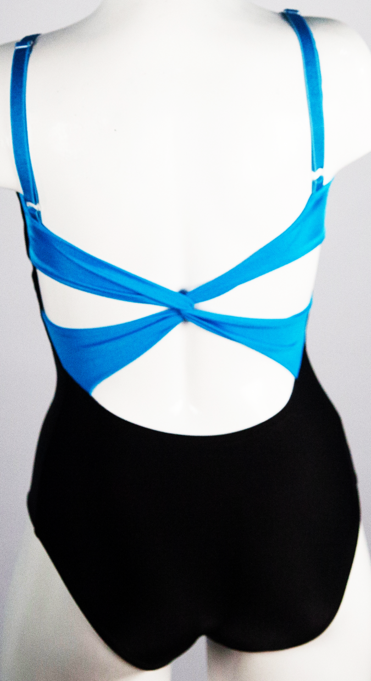 BRA STRAP FRONT TOP DETAIL WITH INTERCROSS BACK LEOTARD - SKU: 208