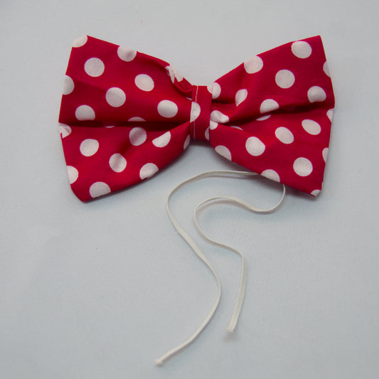 Red Bow Tie with White Polka Dots