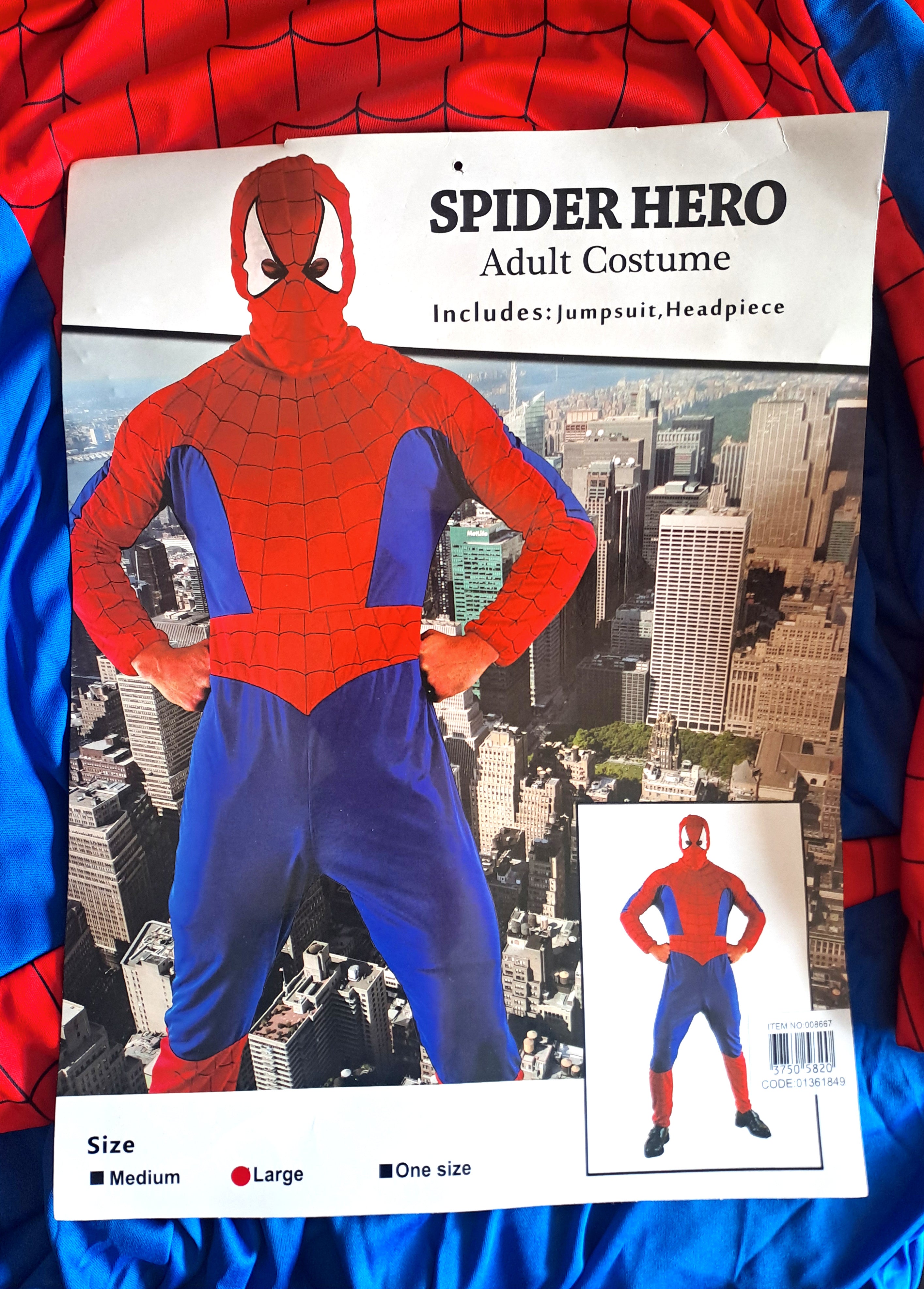 Spider Hero - Adult Instant Costume – Hollywood Costumes Online Shop