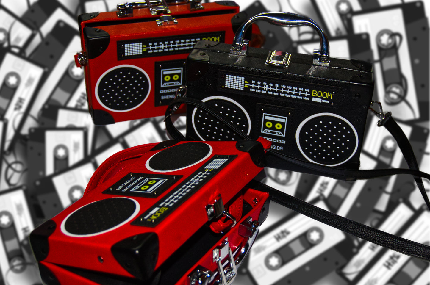 Retro Boombox Handbags