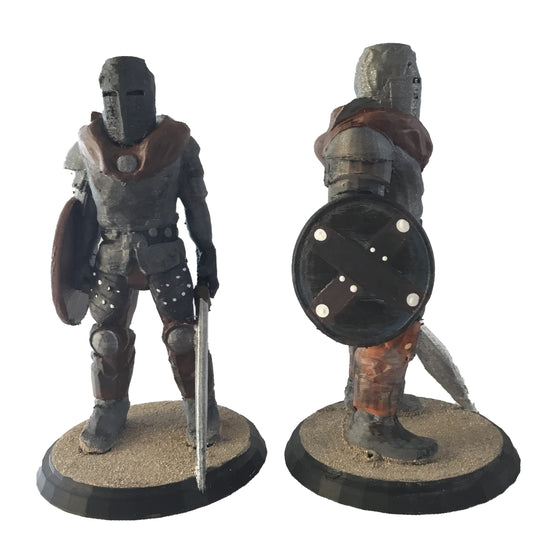 3D Printed Crusader Knight - Painted