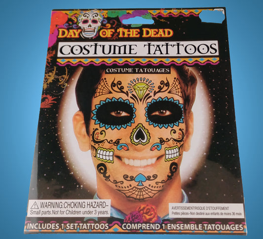 Day of the Dead - Costume Face Tattoo