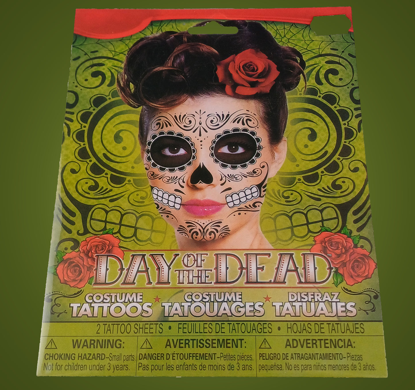 Day of the Dead - Costume Face Tattoo