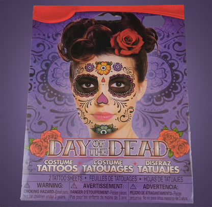Day of the Dead - Costume Face Tattoo