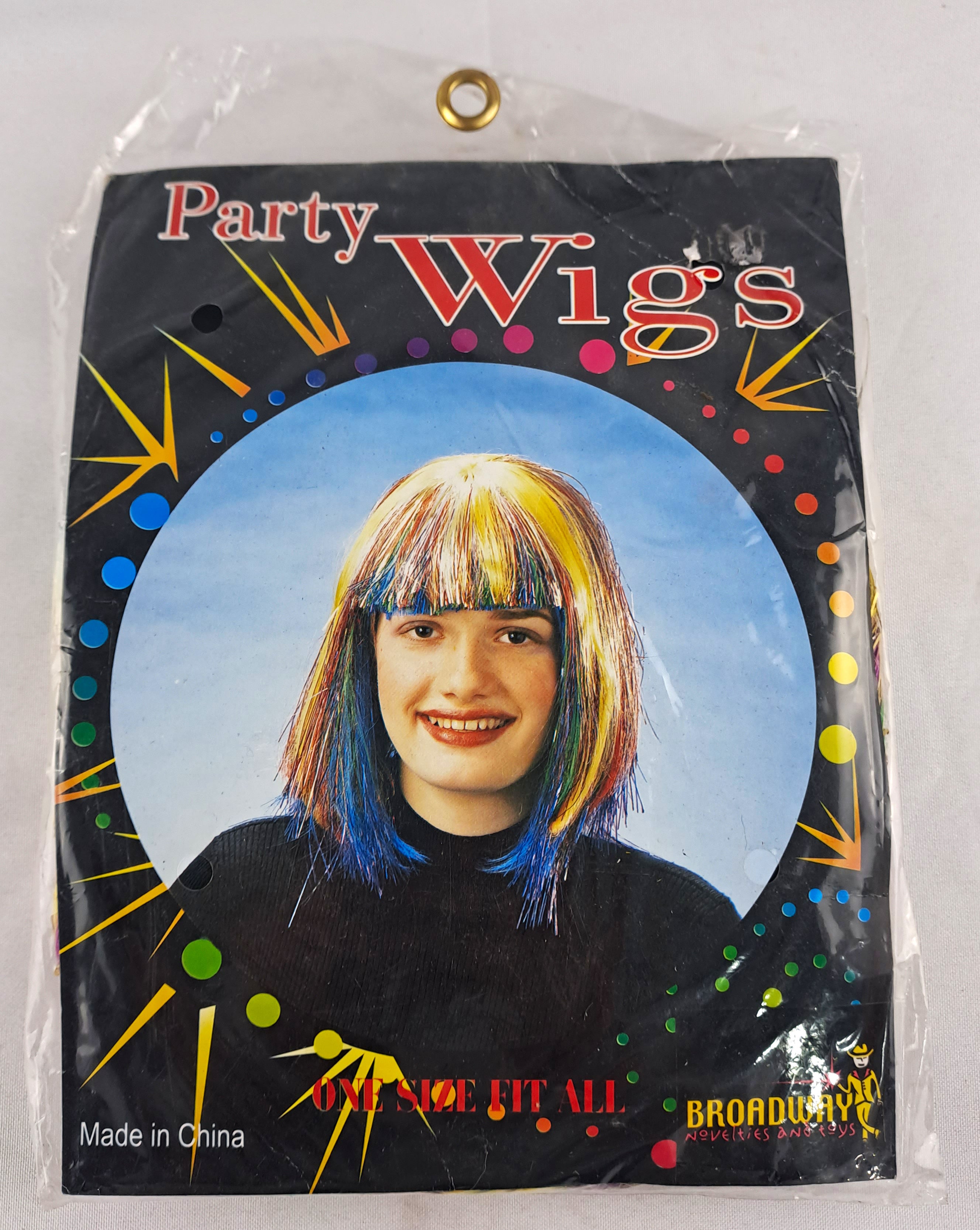 Party Wig Multi Coloured