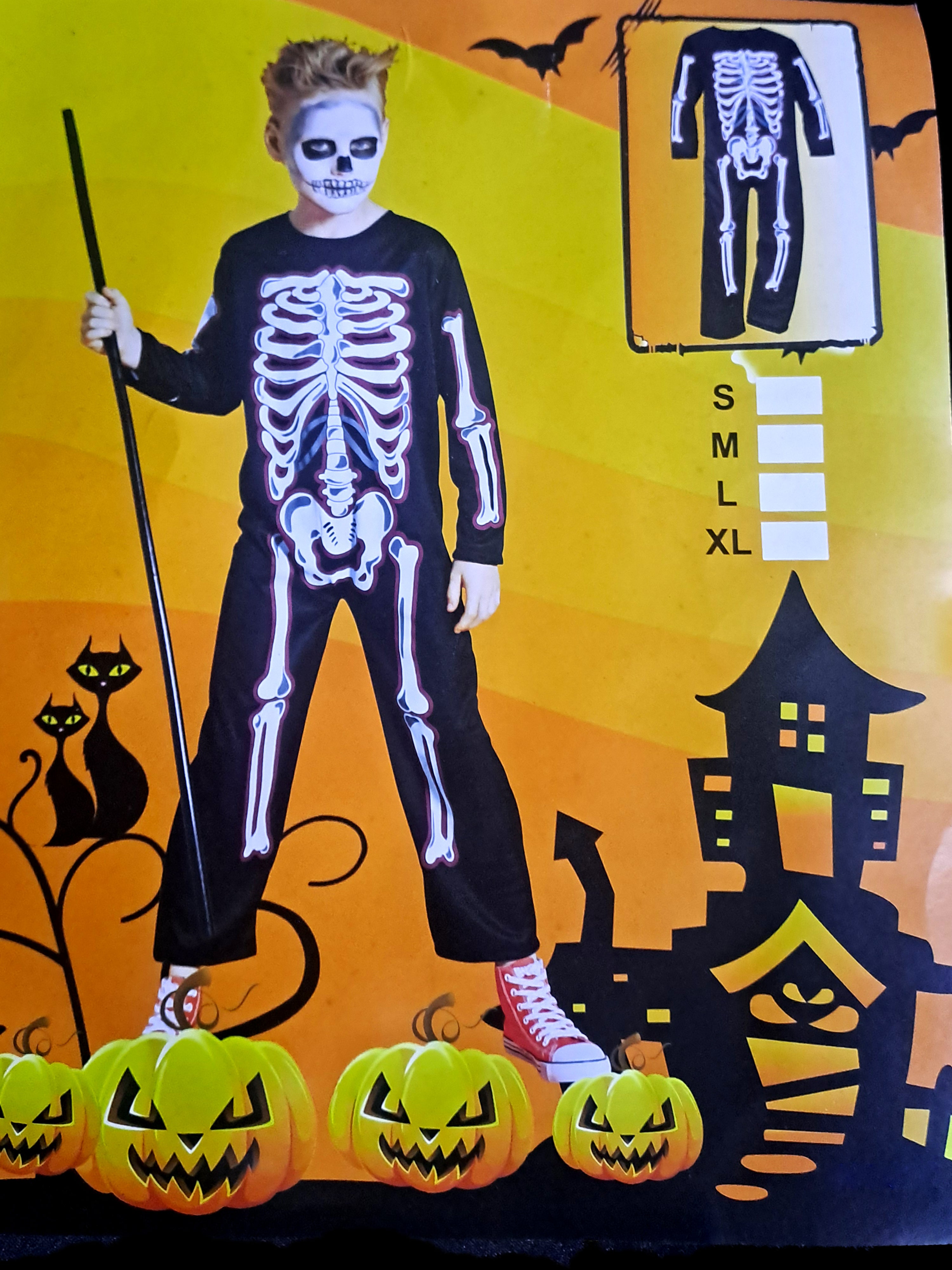 Instant Costume - Skeleton Suit – Hollywood Costumes Online Shop