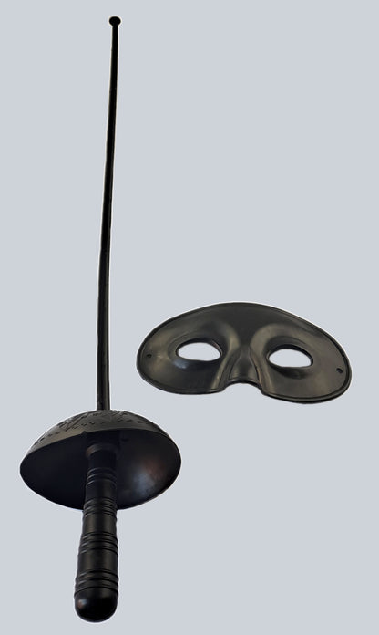 Zorro Mask & Rapier Sword