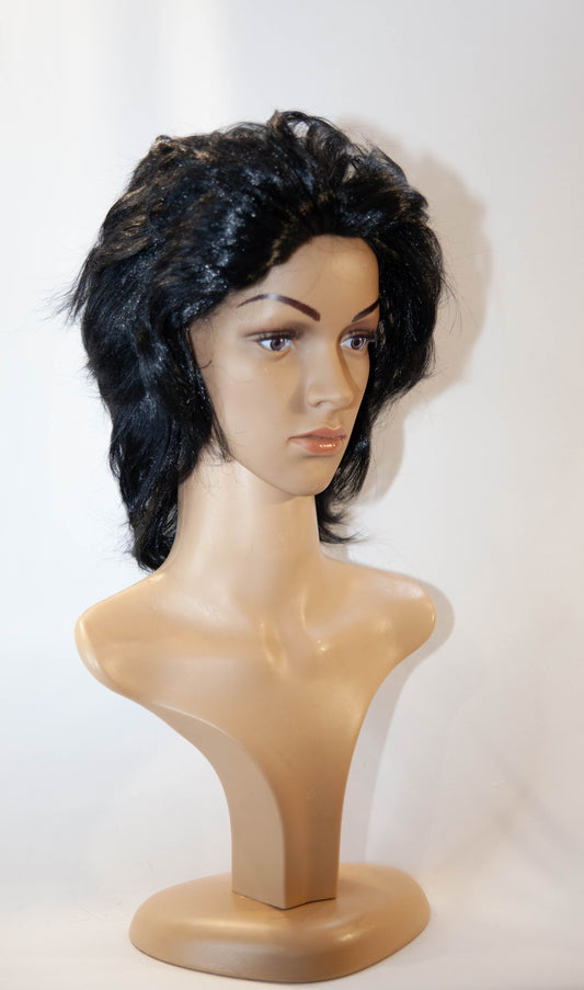 Short 80s Black Ladies Wig