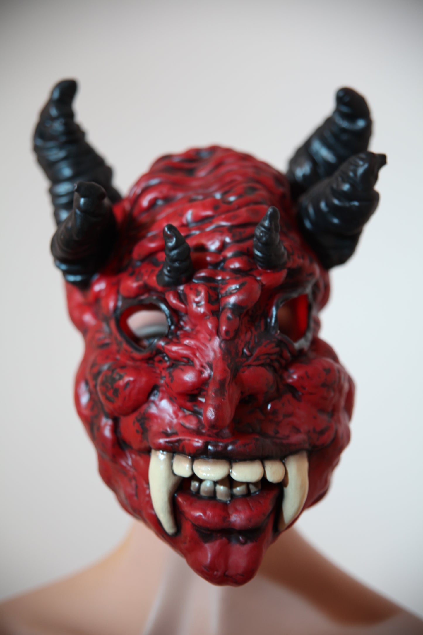 Devil Long Tooth Latex Mask (C75)