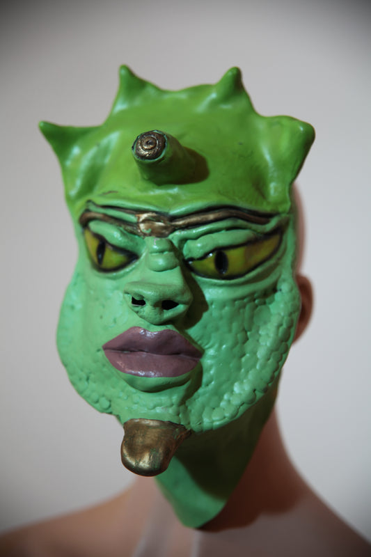 Green Alien Latex Mask (C49)