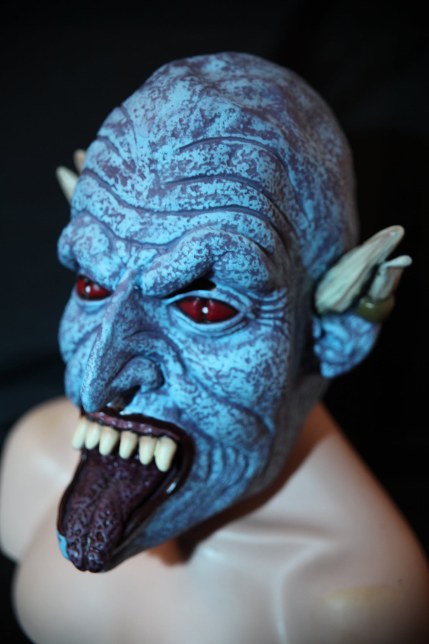 Devil Blue Latex Face Mask (C78A)