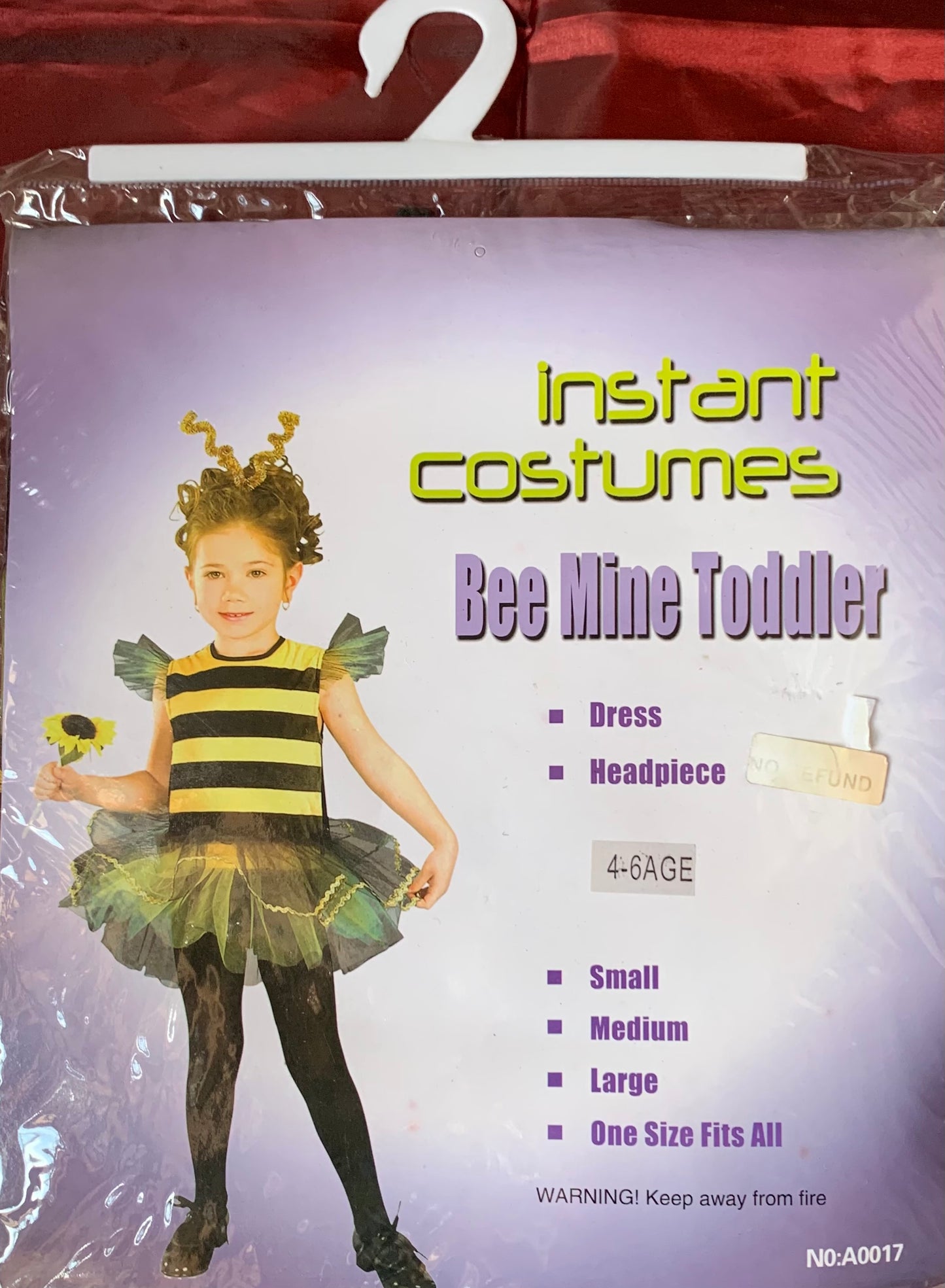 Kiddies Instant Bee Costume