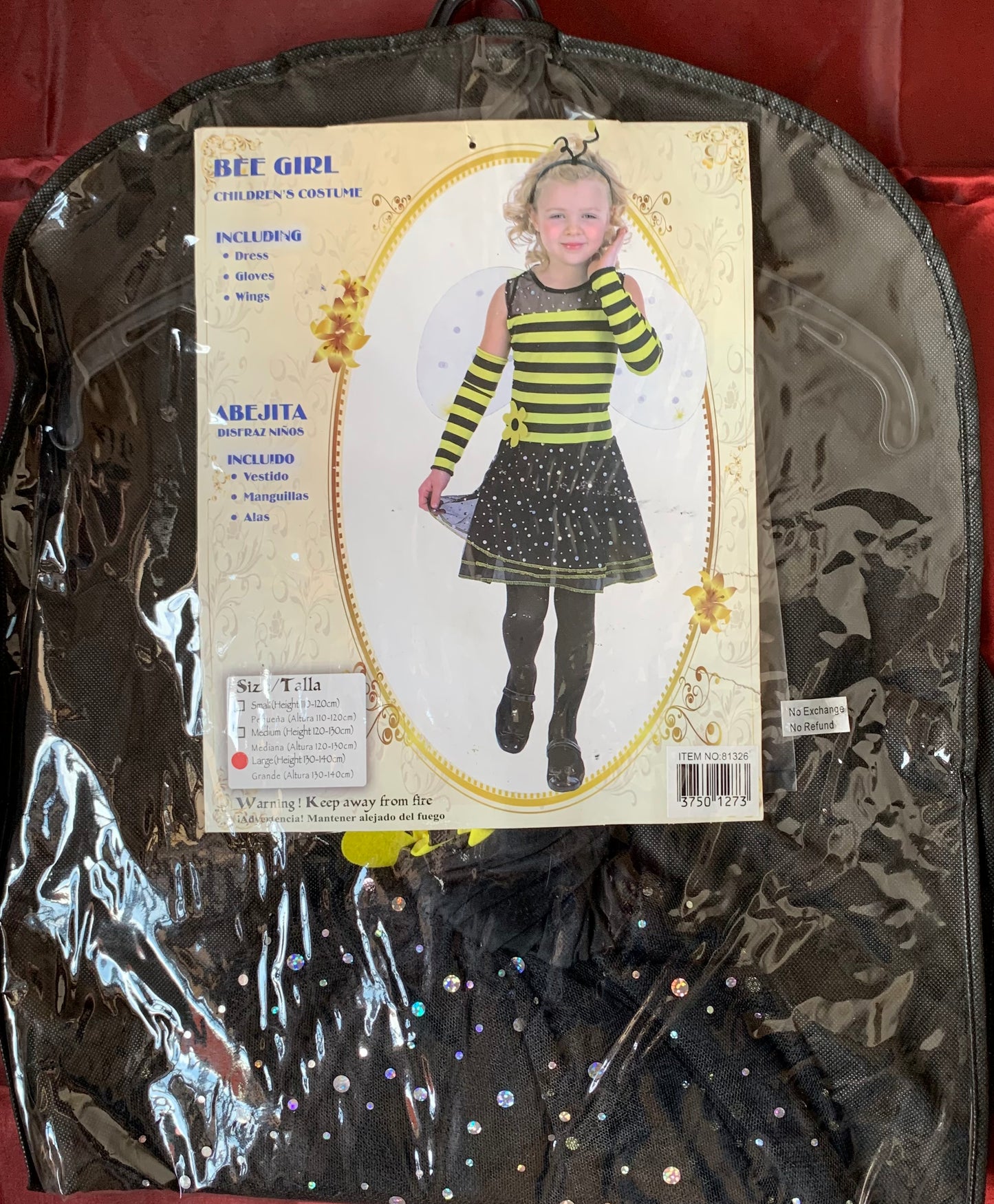 Kiddies Bee Girl Instant Costume