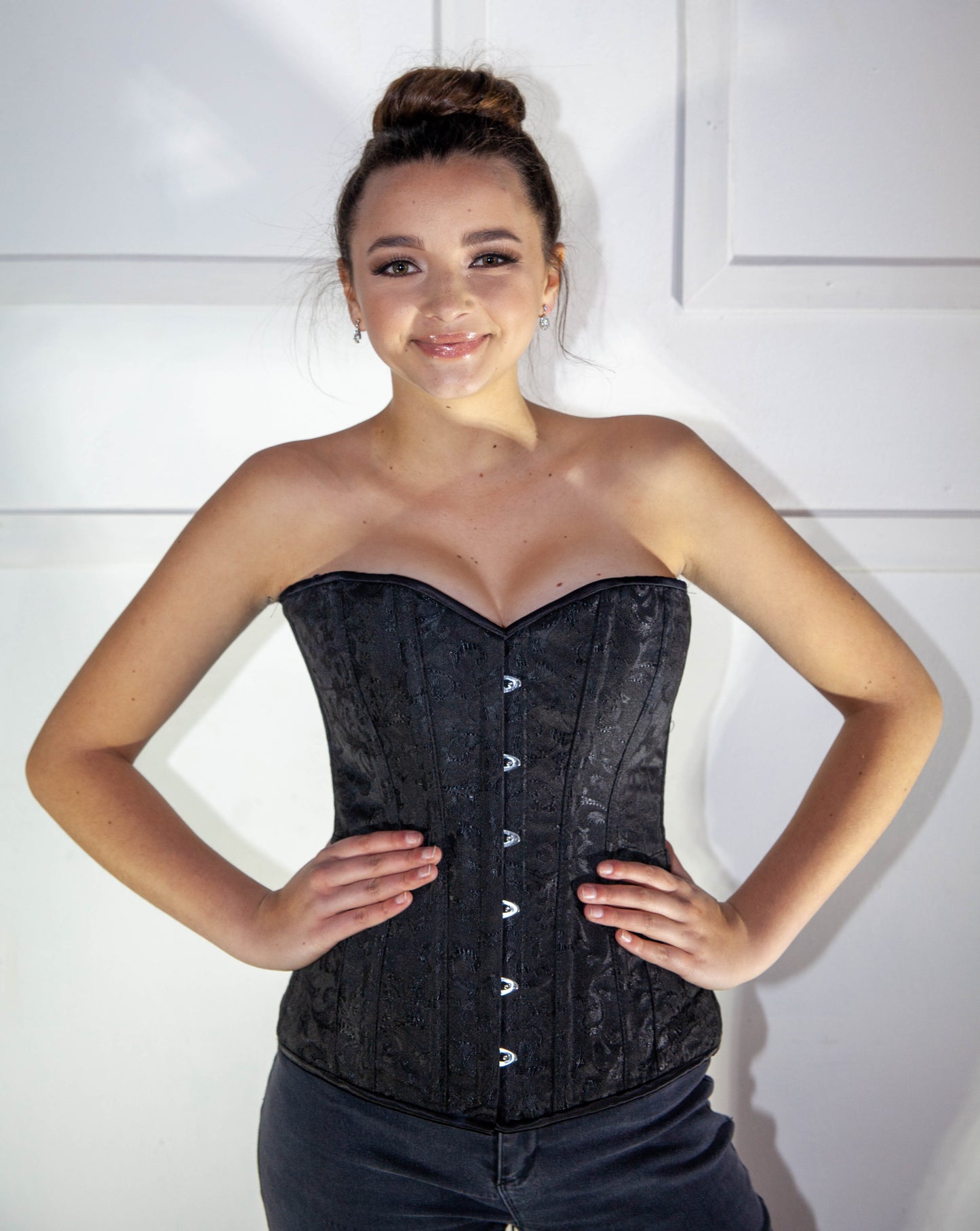 Corset - Full Brocade Black