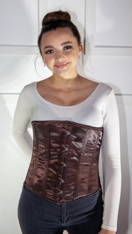 Corset - Brown Satin Underbust