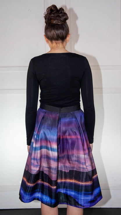 Skirt - South African Printed Purple Landscape