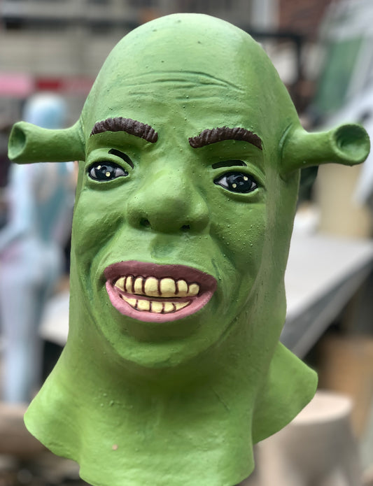 Green Ogre Latex Mask (C04)