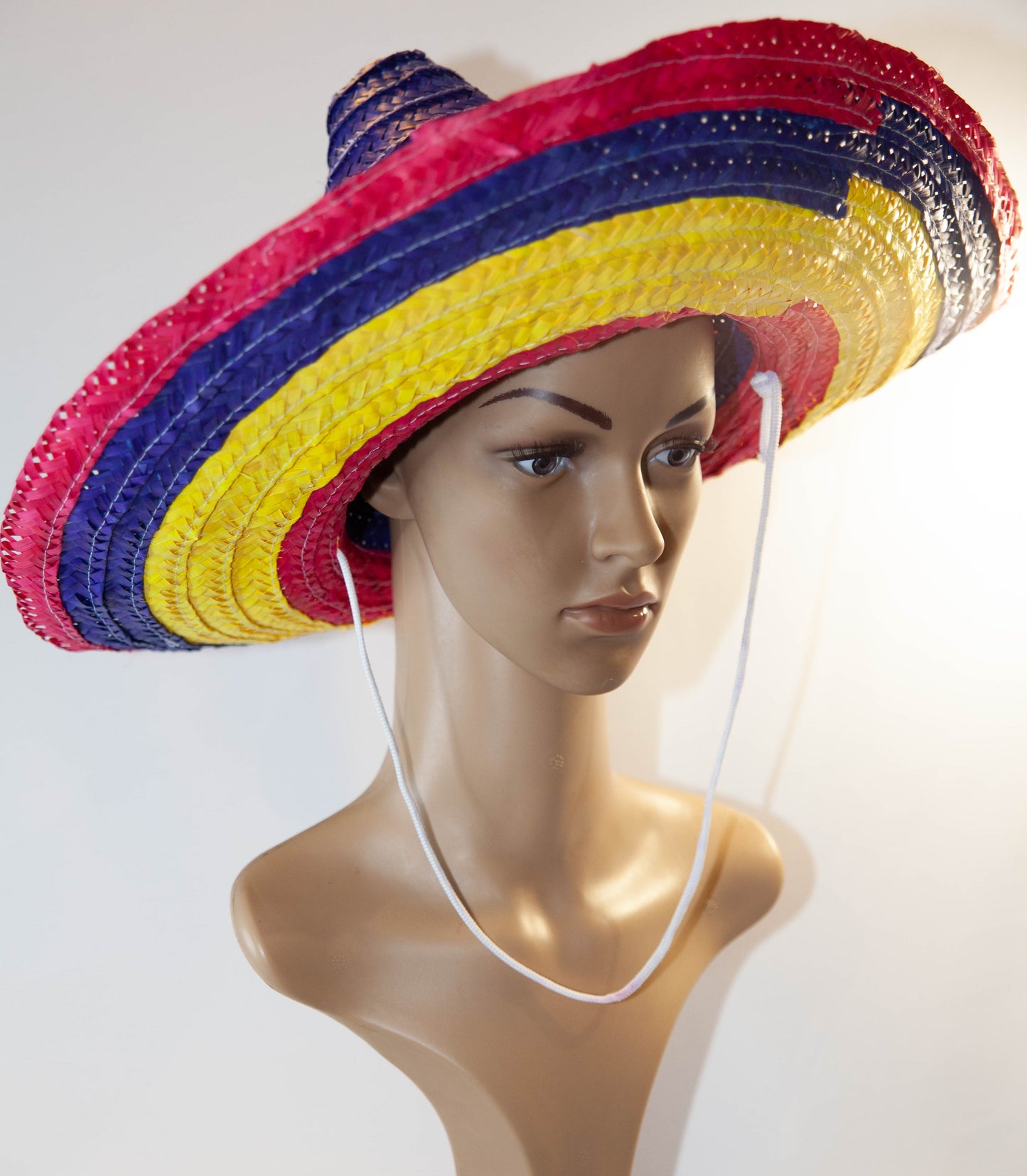Mexican Sombrero Hat - colourful stripes
