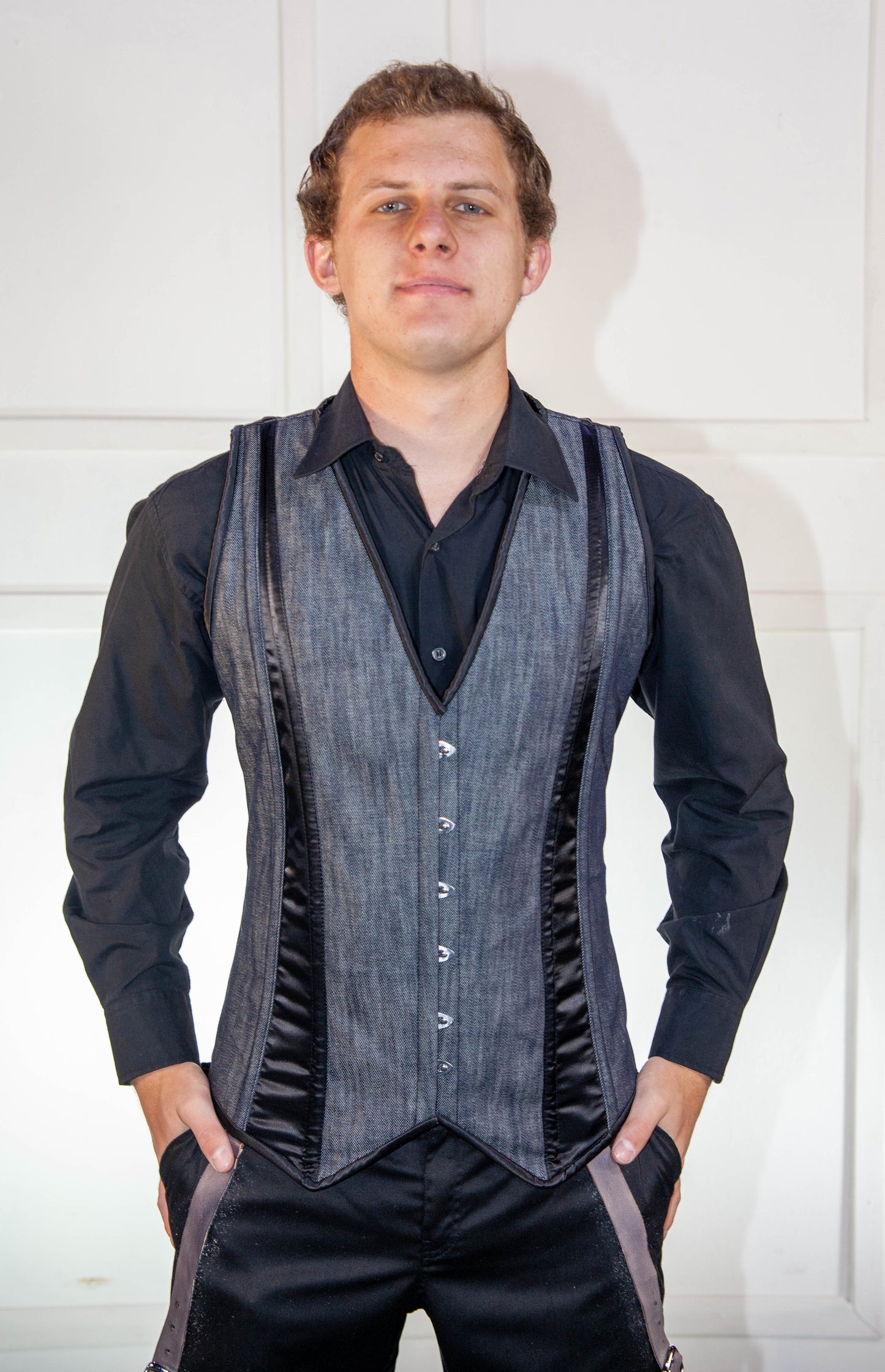 Waistcoat - Men's Denim Corset