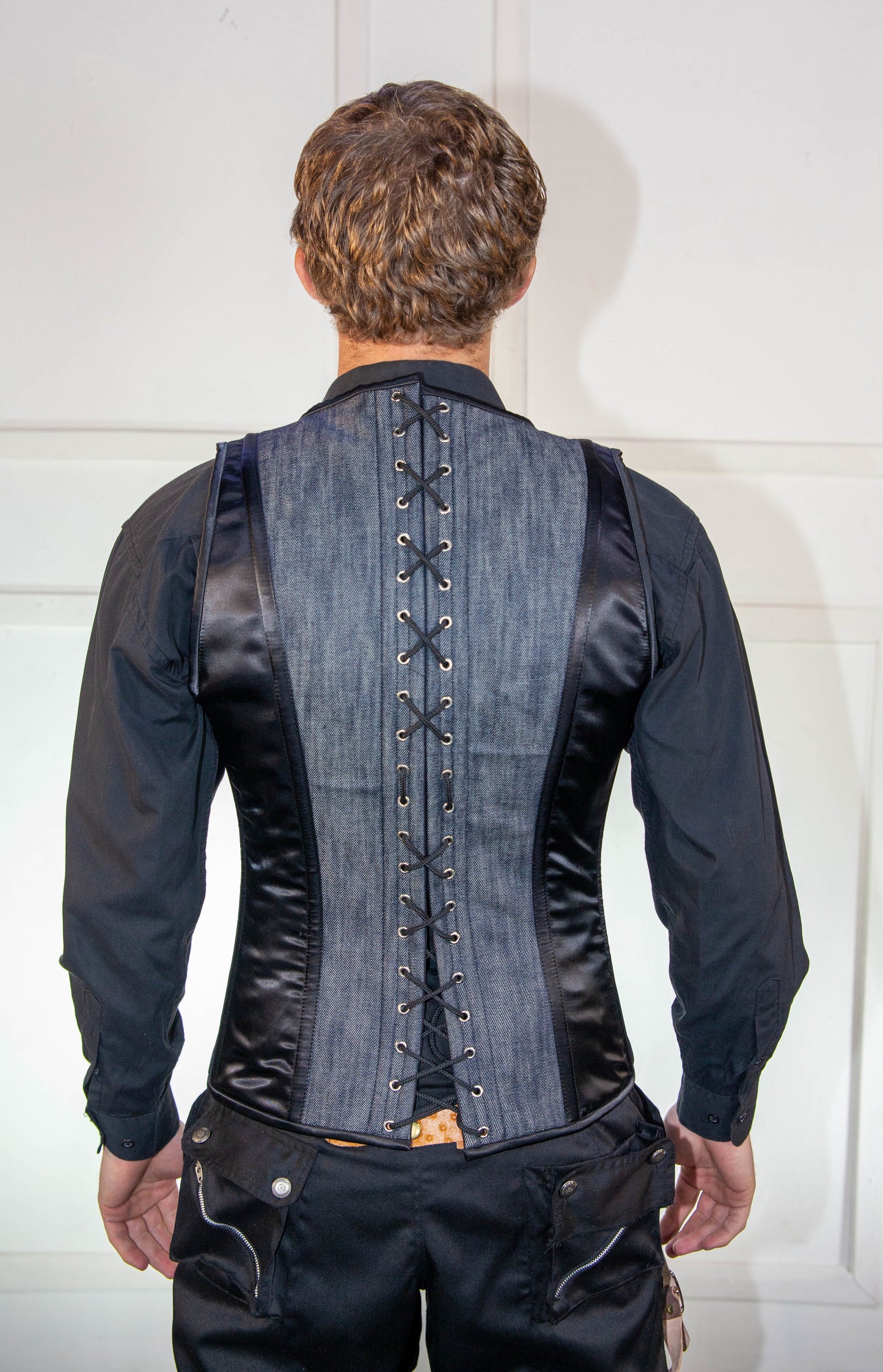 Waistcoat - Men's Denim Corset