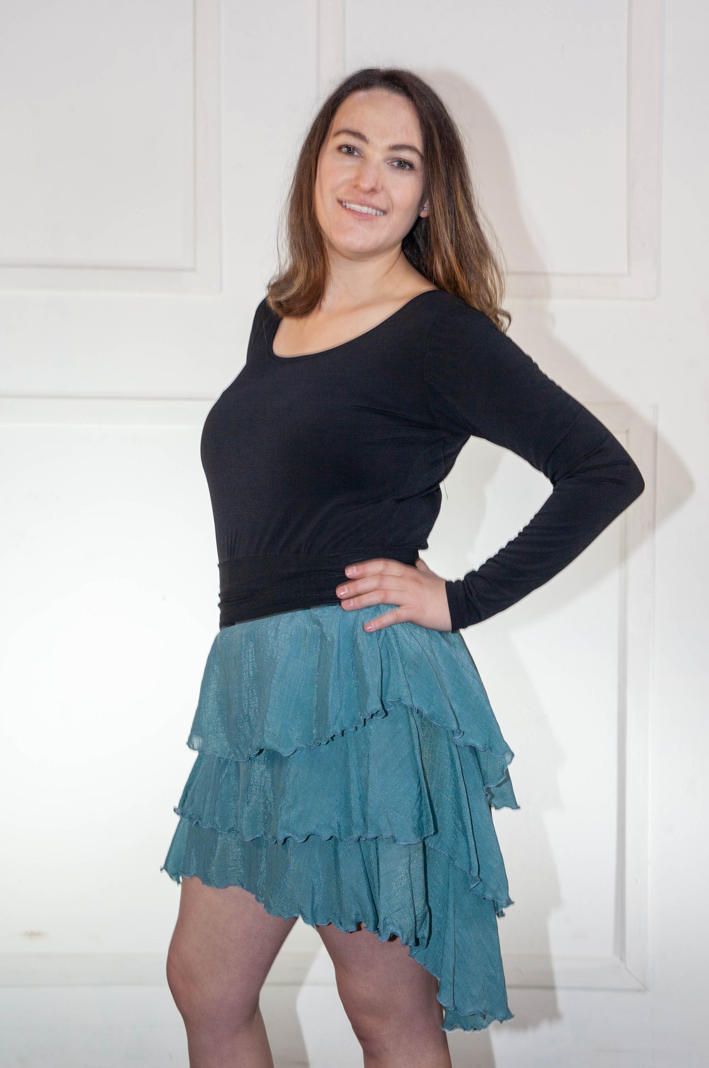 Skirt - High Low Short Blue