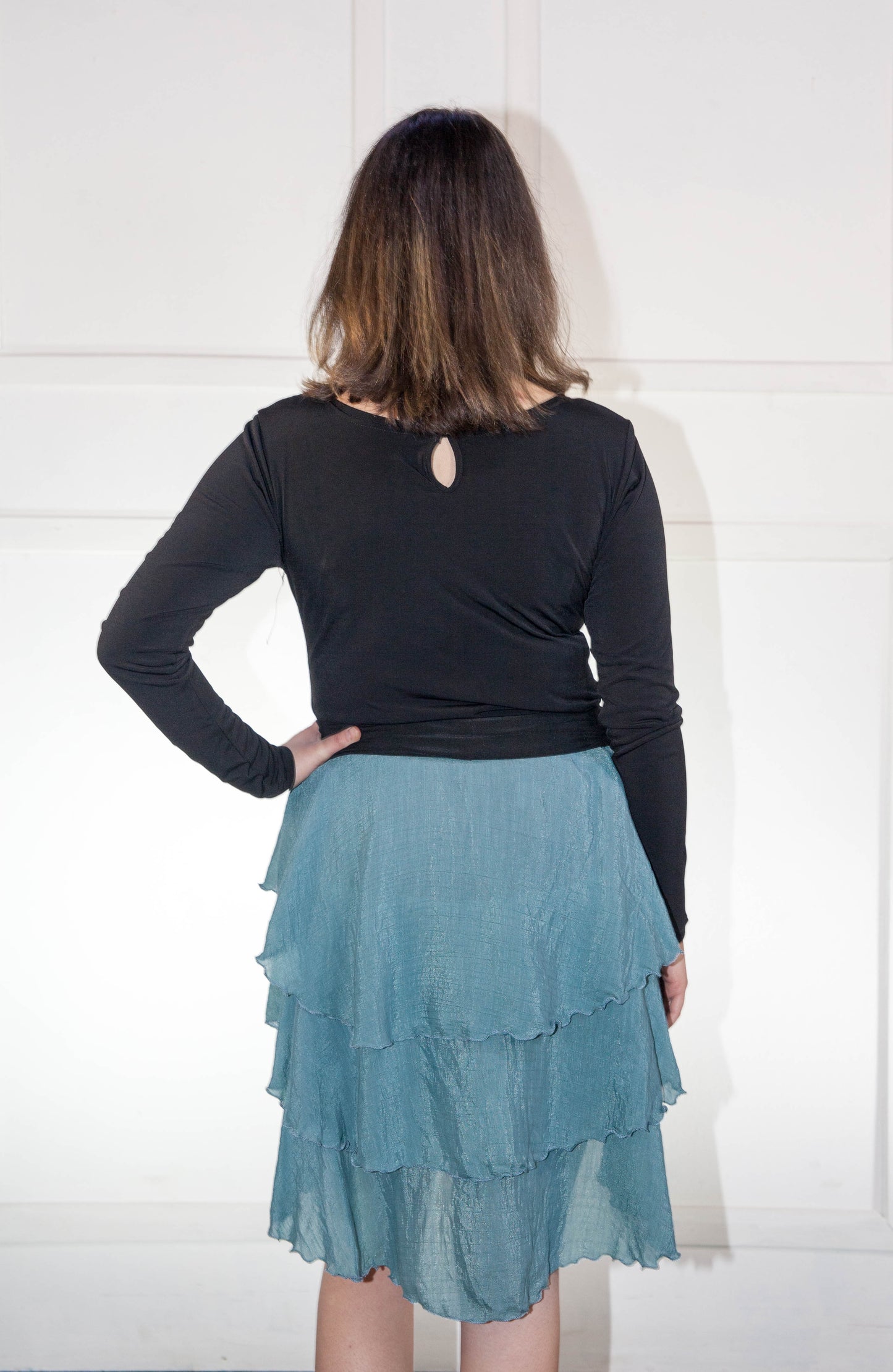 Skirt - High Low Short Blue