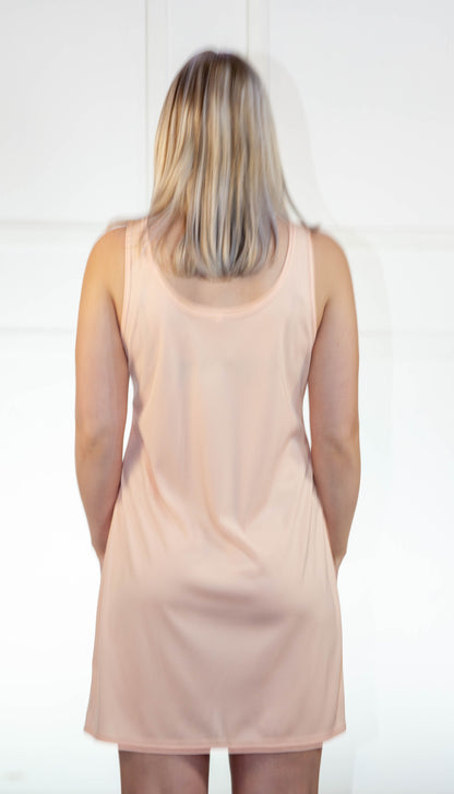 Ladies Long Vest - Peach