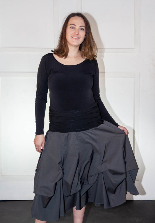 Skirt - Dark Grey Bubble