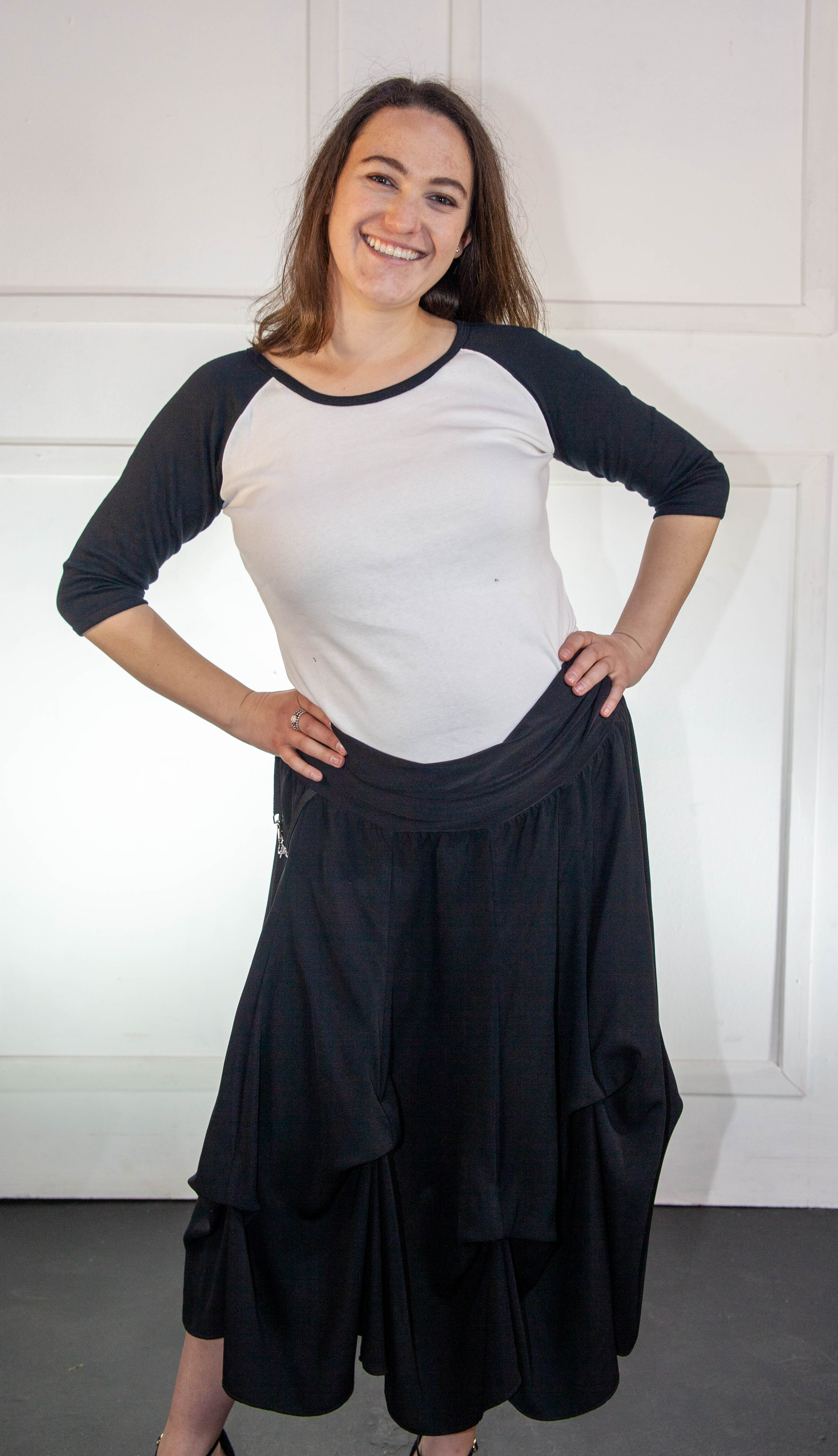 Plus size black outlet bubble skirt