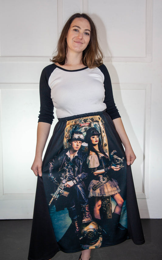 Skirt - Stoompomp Long Printed Characters