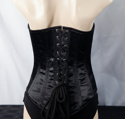 Corset - Black Satin Stoompomp