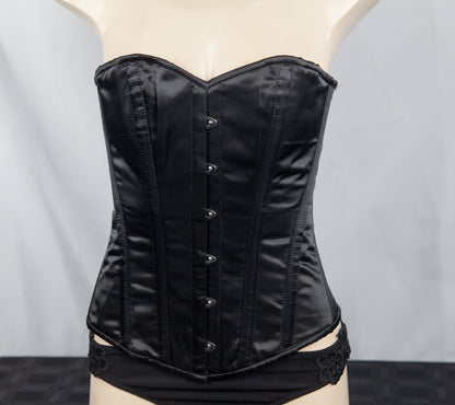 Corset - Black Satin Stoompomp