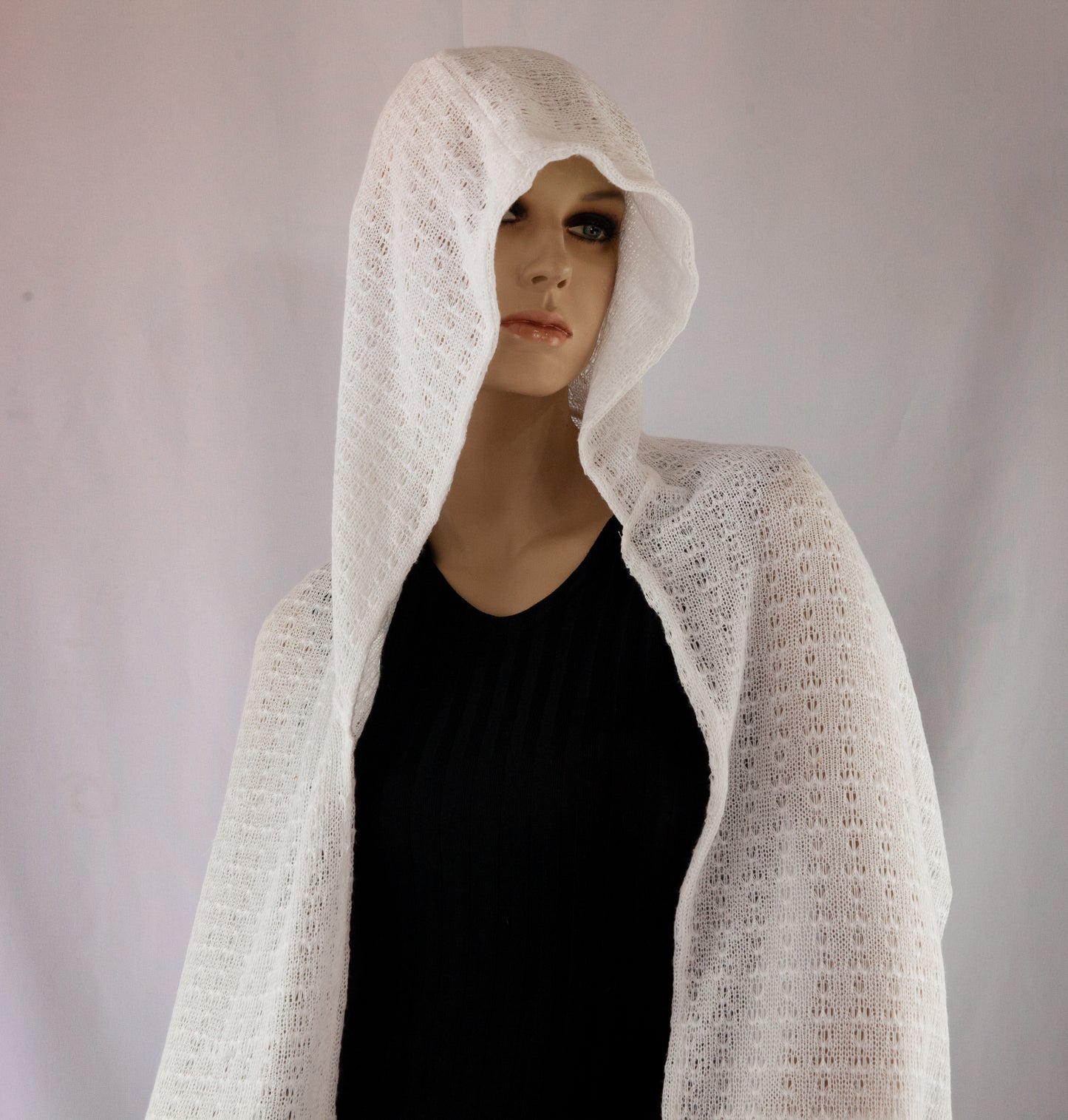 Stoompomp Knitted Hooded Scarf