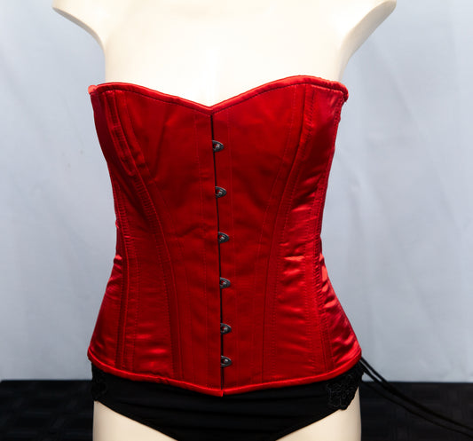 Corset - Red Satin Stoompomp