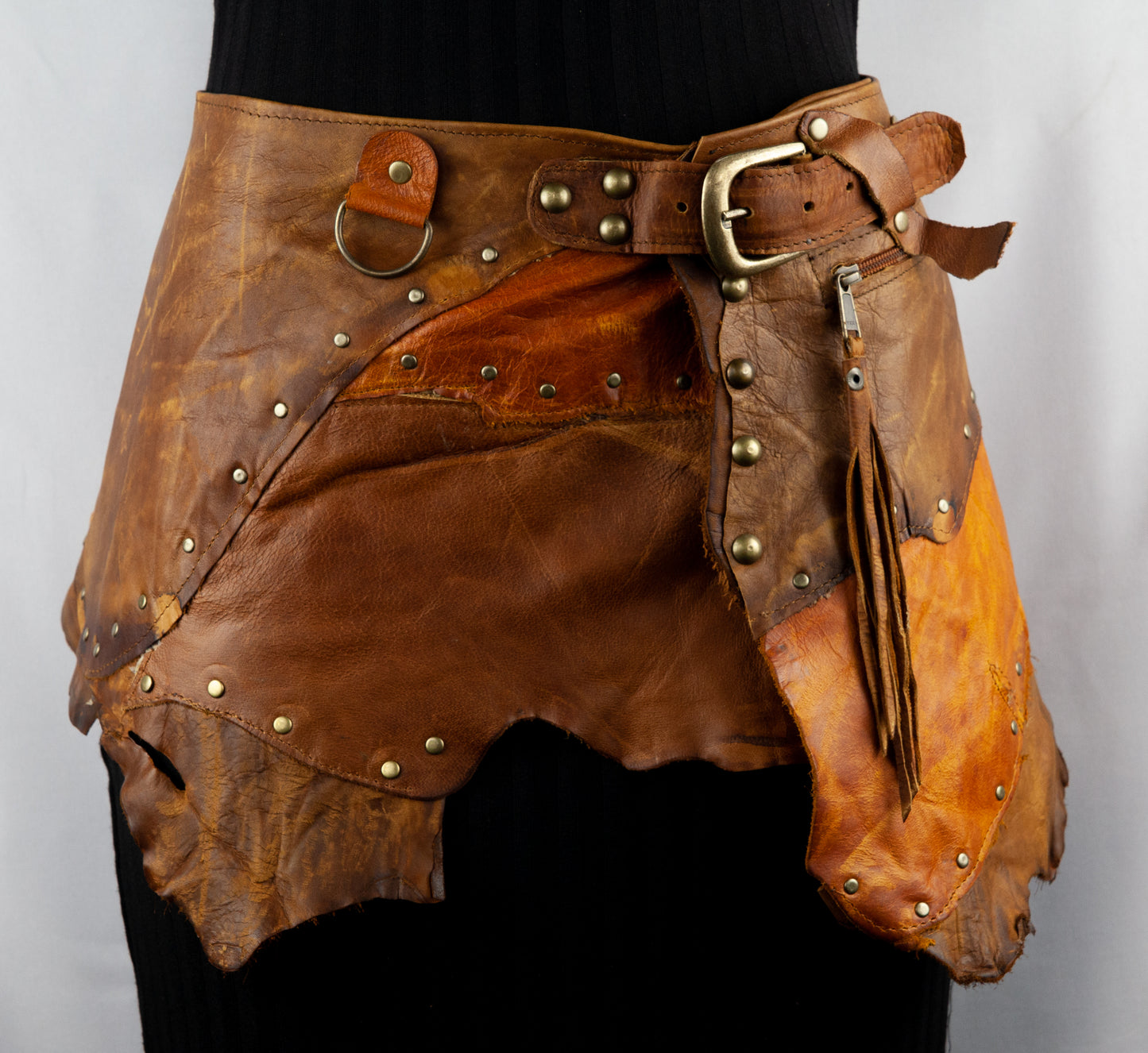 Tribal Boho Long Skirt with Belt
