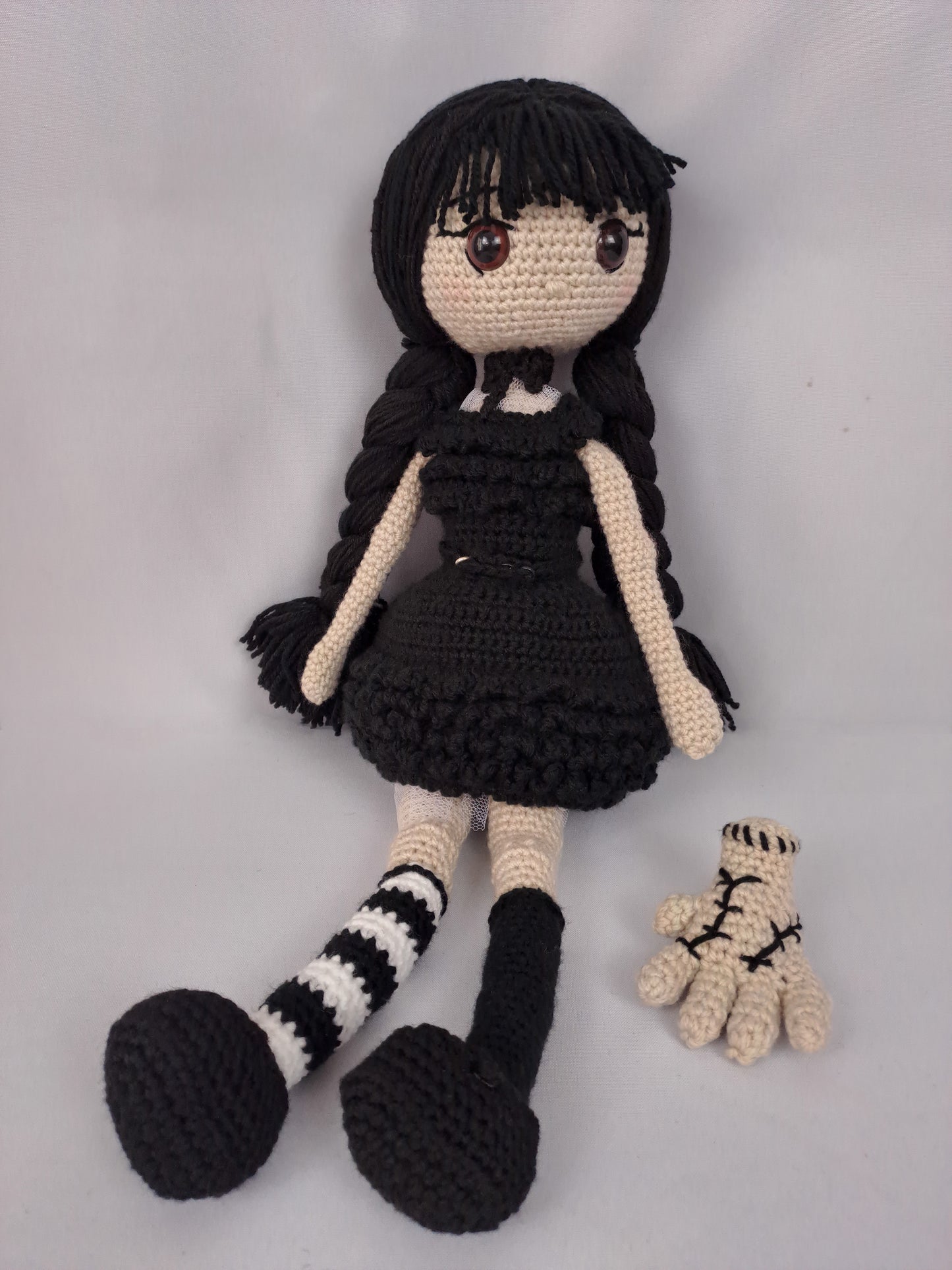 Wendy Addams Knitted Figurine